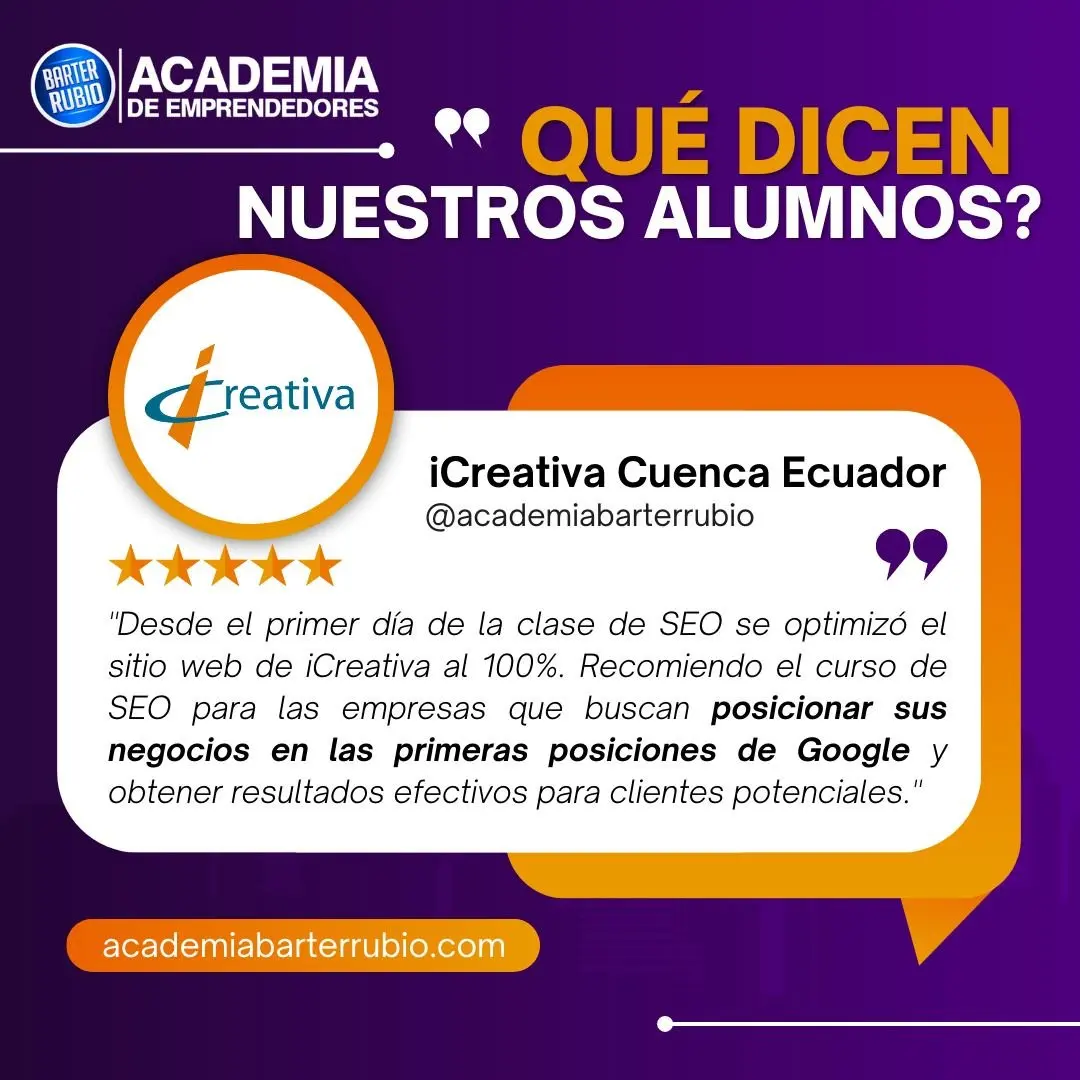 Caso de éxito #3: iCreativa Cuenca Ecuador - iCreativa
