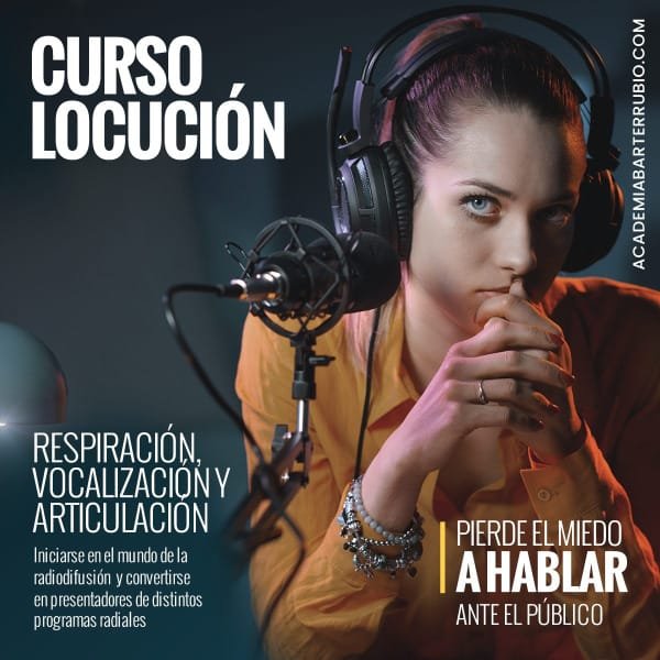 Afiche Curso de Locución