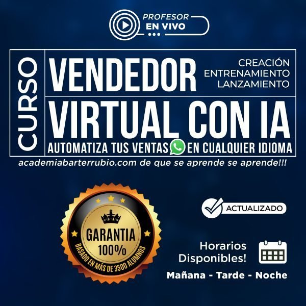 Crea Tu Vendedor Virtual con Inteligencia Artificial