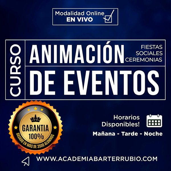 mejor curso de animación de eventos